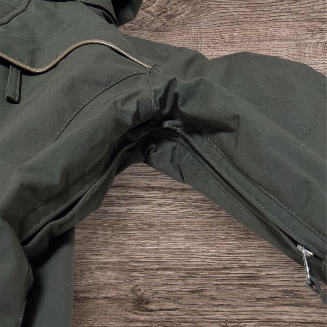 スノボー スキー ウェア上下セット オリーブグリーン＆グレー