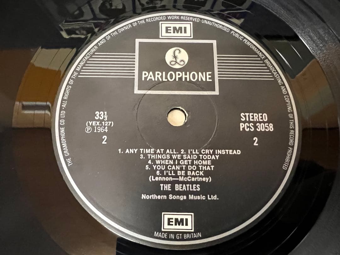 ビートルズA Hard Day's Night UK盤2EMI PCS3058