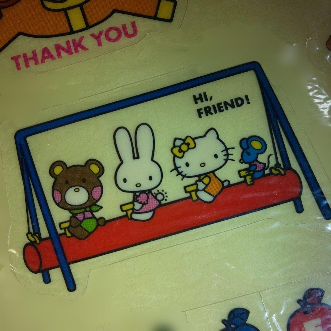 昭和レトロ 1976年 サンリオ ハローキティ シール 未開封