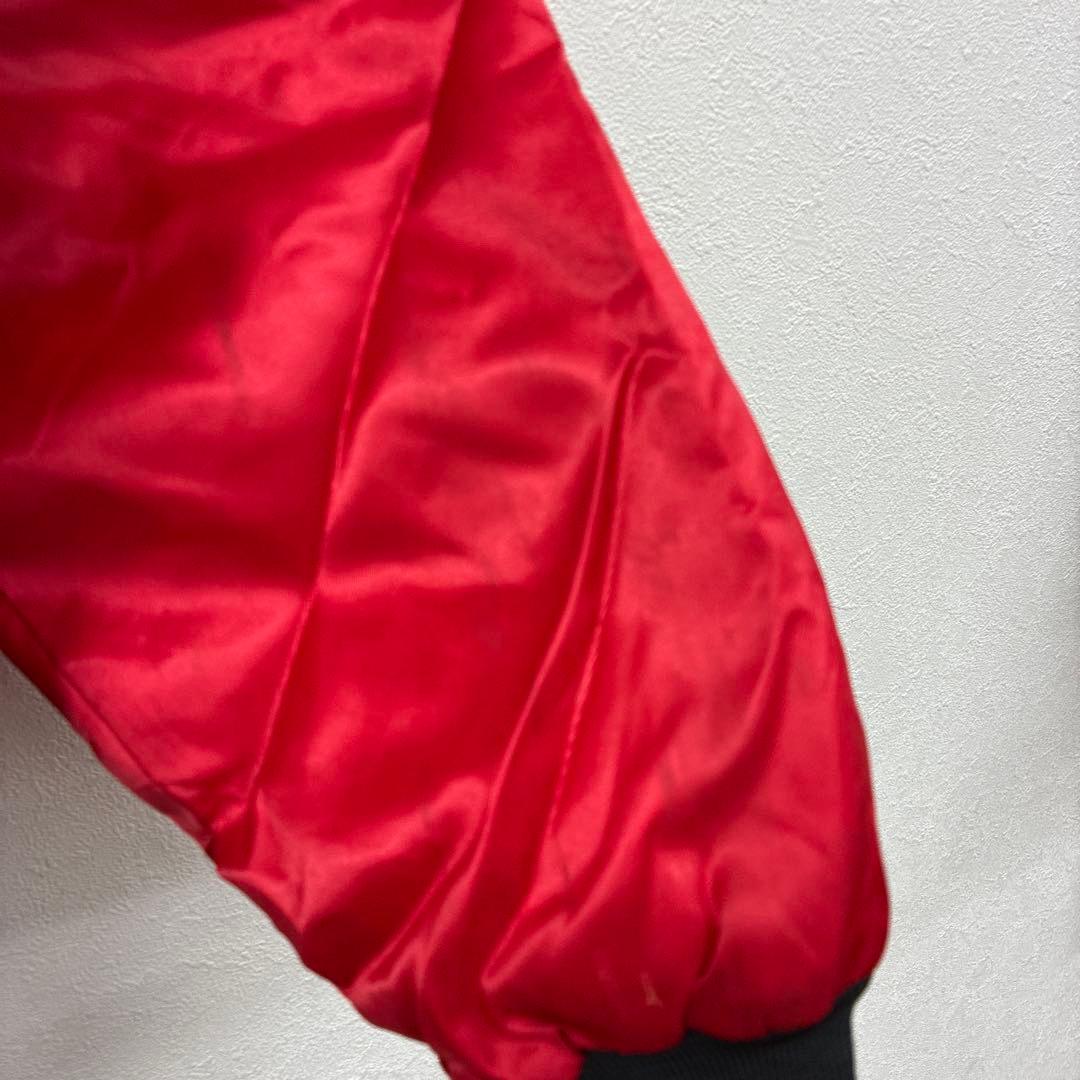 90's CHICAGO BULLS USA製　ジャケット　赤黒　M た30