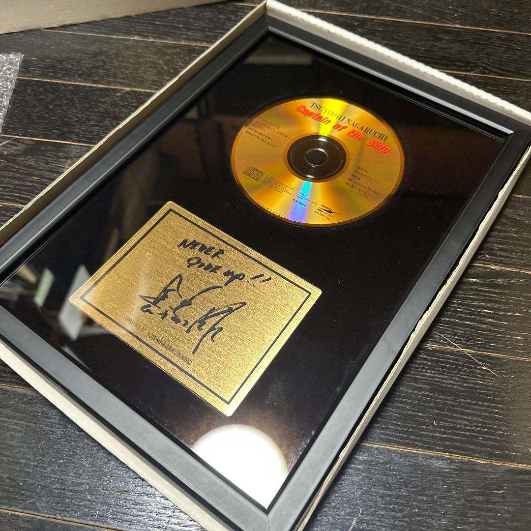 た*ん様 新品未使用　長渕剛　ゴールドディスク　当時品　公式グッズ