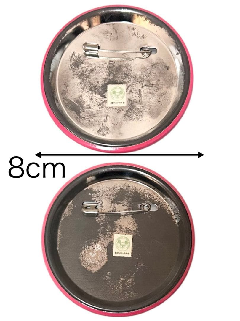 東京ディズニーランド　アリス　缶バッジ　貴重　レア　プリントミス　1986