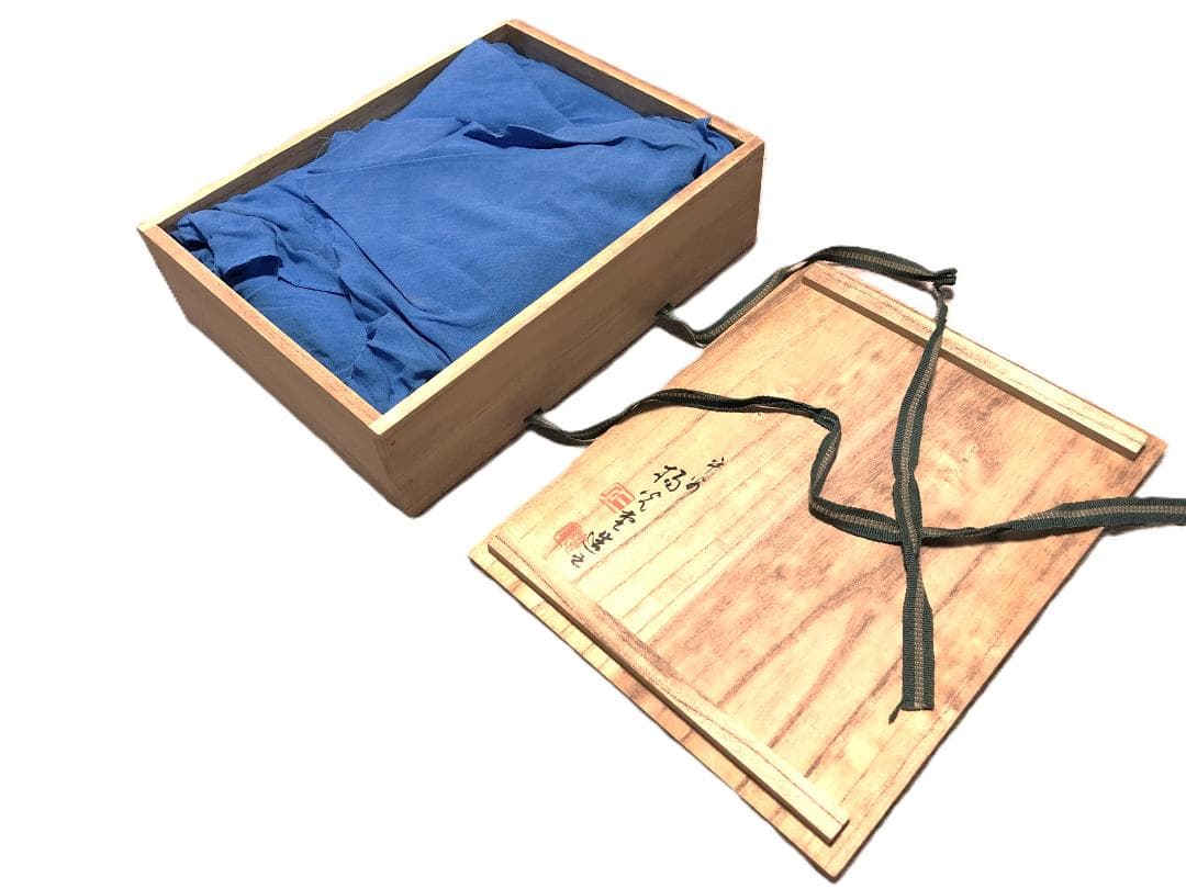 【 花丸蒔絵硯箱 蔵出未使用品 】　平安揚光堂造之　共箱付　昭和前期