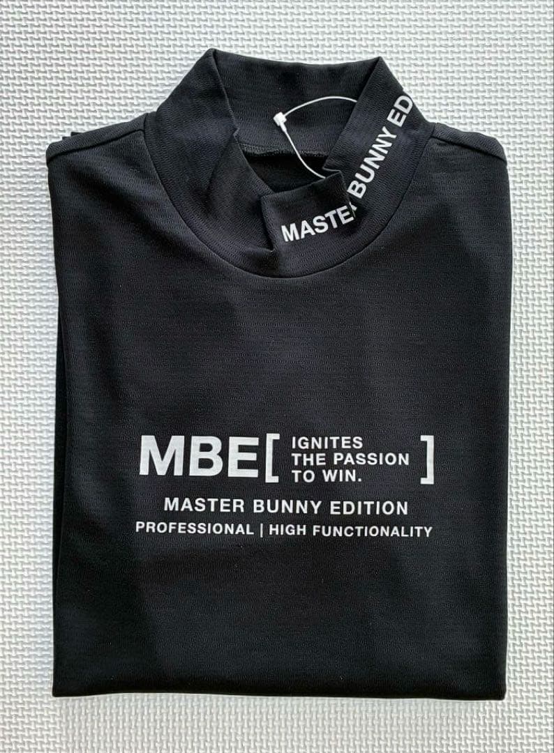 マスターバニーエディション ドビーボーダー スムースモックネック（BLK／4）