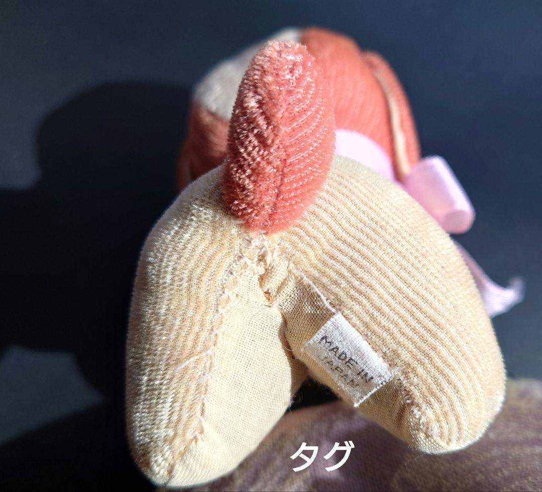 戦前 日本製　縞別珍（しまべっちん）の小犬　輸出用　アンティーク