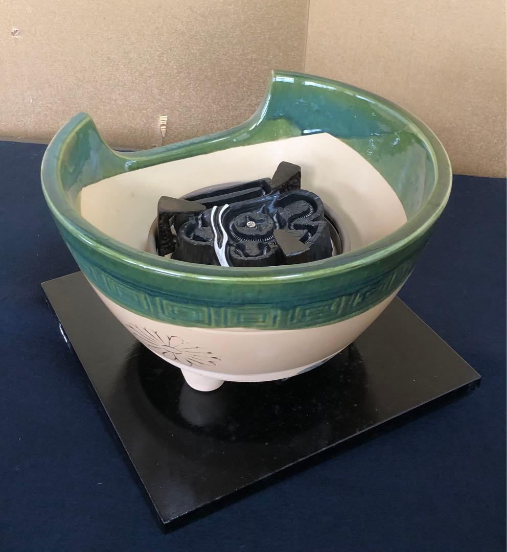《R》茶道具 織部B 野々田式 風炉型電熱器 元箱　260109き2