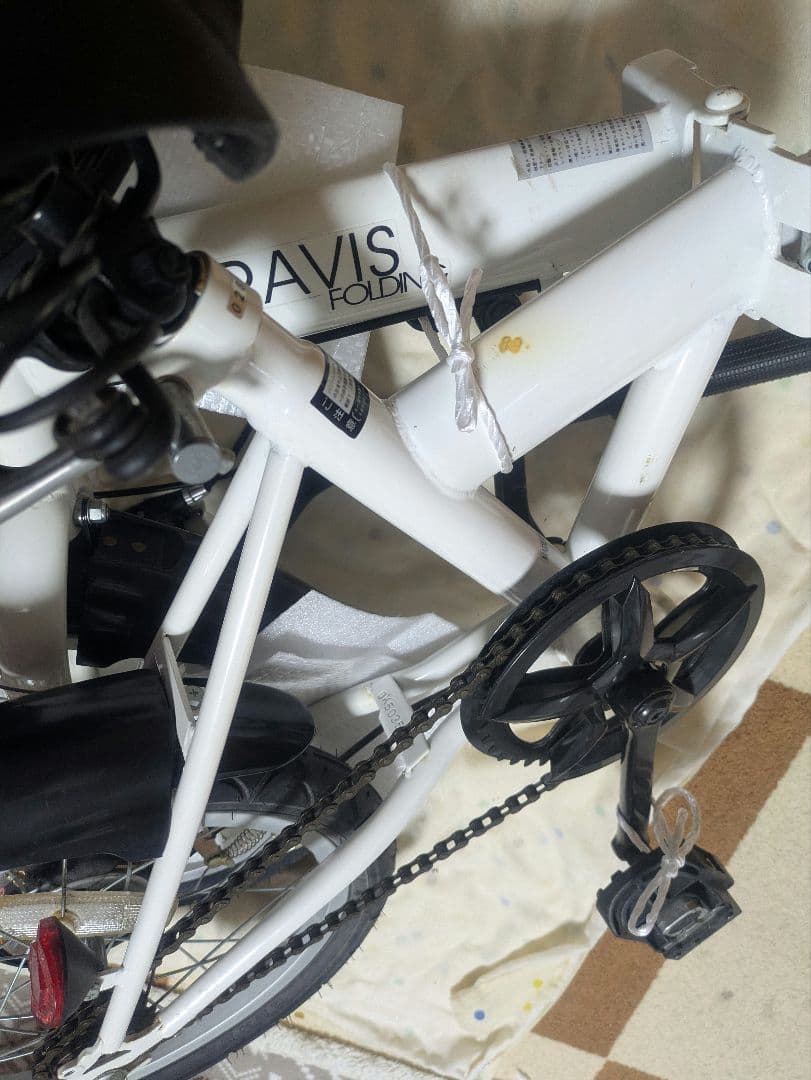 【はじめ】TRAVIS　 折りたたみ自転車 ホワイト　16インチ