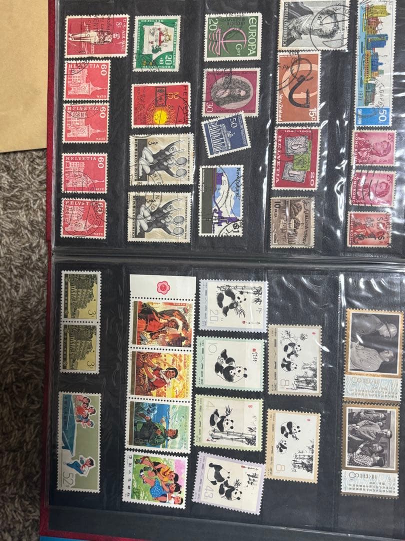 中国パンダ切手　アメリカ切手　海外切手　使用済み切手