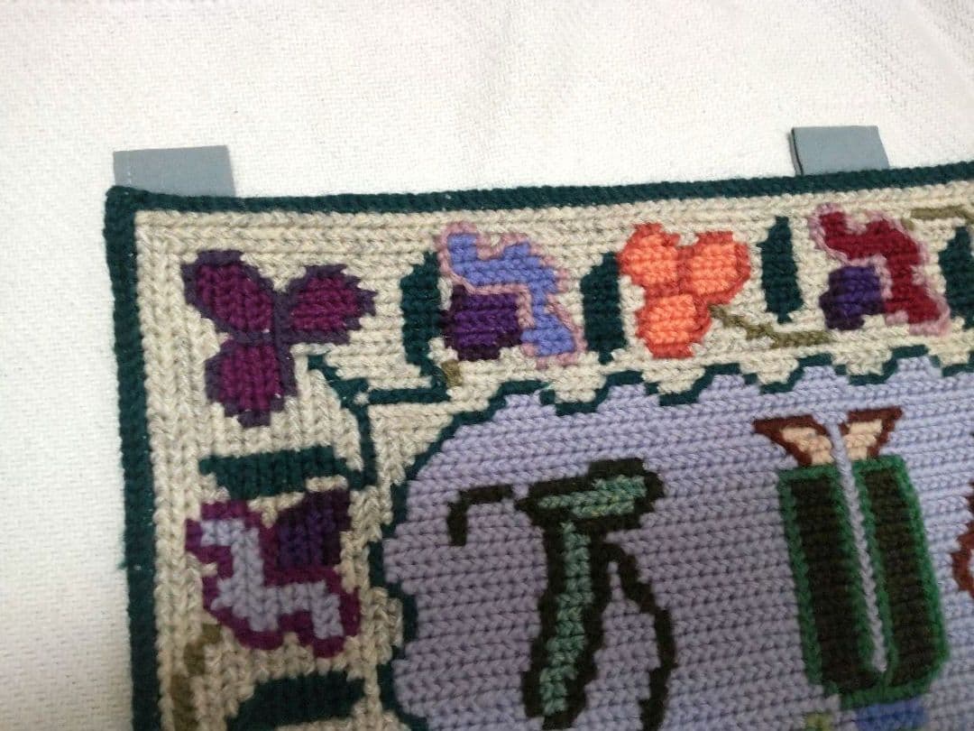 フランスアンティーク 刺繍 壁飾り ハンドステッチ タペストリー ポスター# 2