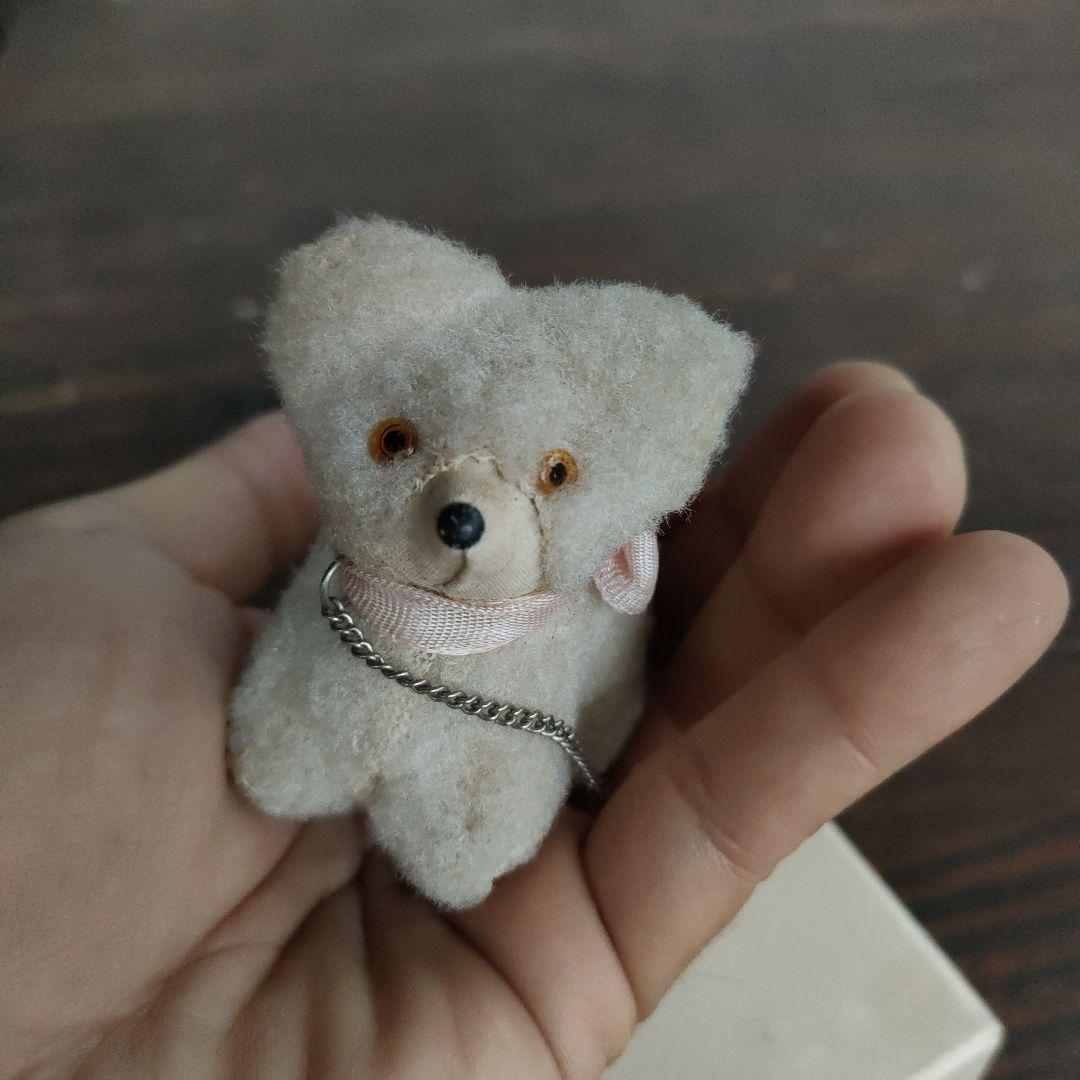 旧家蔵出し初出し品 日本製シュタイフに似ているクマ 6cm 犬 イヌ ビンテージ