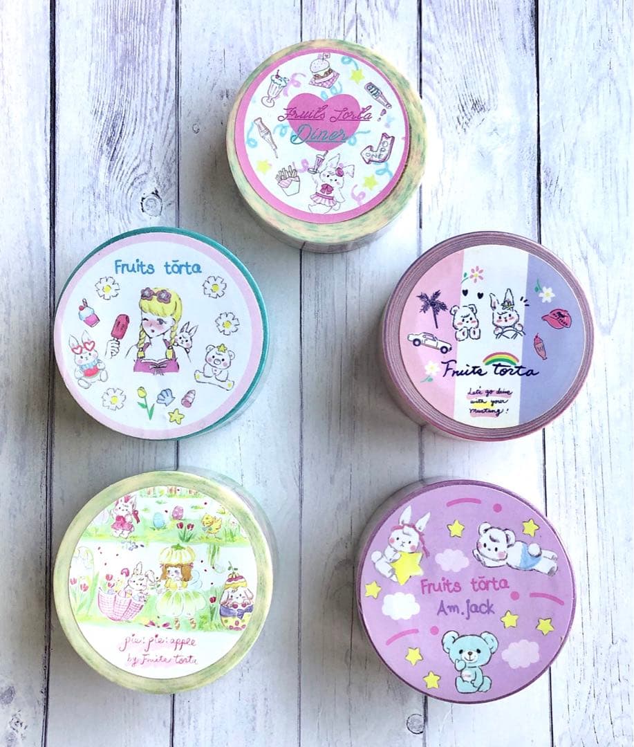 海外作家マスキングテープ36巻セット　OnlyTwo 閣樓日　Lovely徐徐