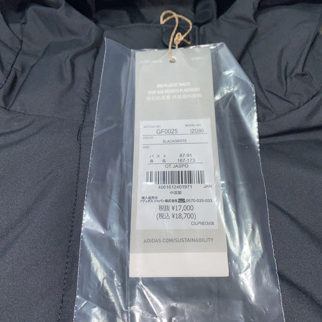 adidas アディダス ベンチコート フード付き ブラック サイズ OT 新品