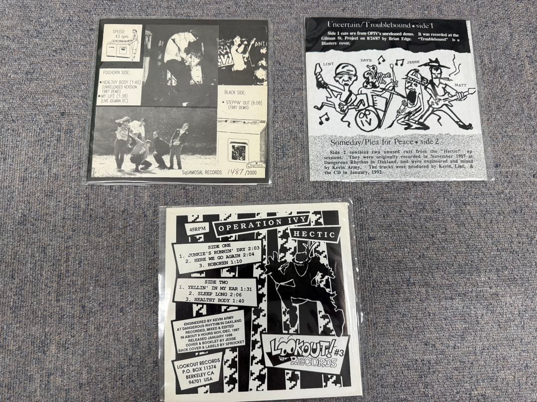 Operation Ivy 7インチシングル3枚セット