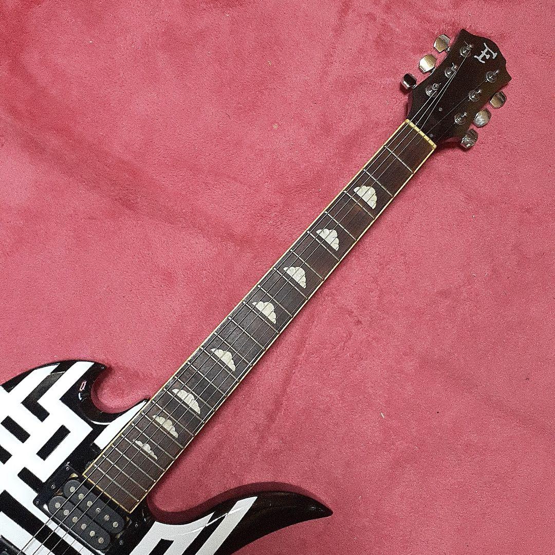 【良・美品】布袋/hideモデル・Gラインペイント。モッキンバードエレキギター。