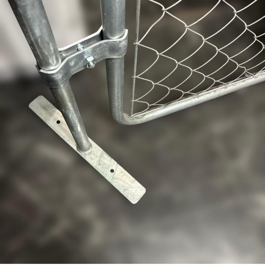 アメリカンフェンス 90×150ドブメッキ シルバー金属フェンス　インテリア雑貨