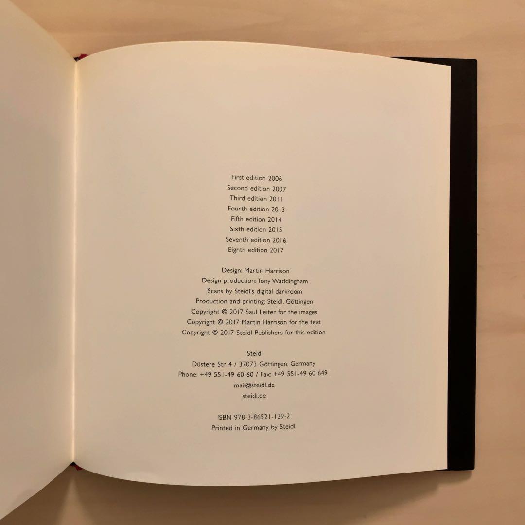 ソールライター 写真集 アーリーカラー Saul Leiter