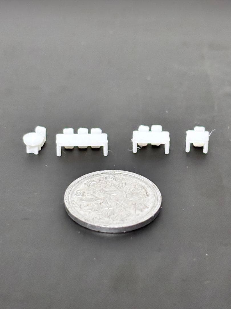 建築模型 机4種×10 椅子100脚 縮尺1/200 数量変更可