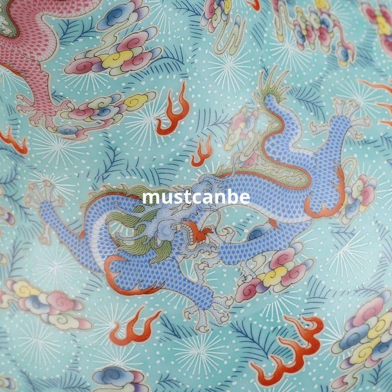 清雍正琺瑯彩竜紋帯夜光賞瓶 景徳鎮 陶磁器 装飾品 現代工芸品美術品 置物