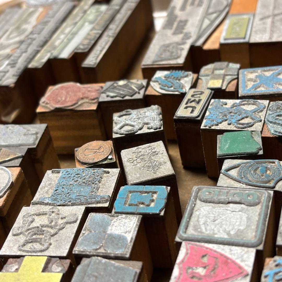 SALE！USAアンティーク メタル スタンプ 活版印刷 当時物88点セット！①