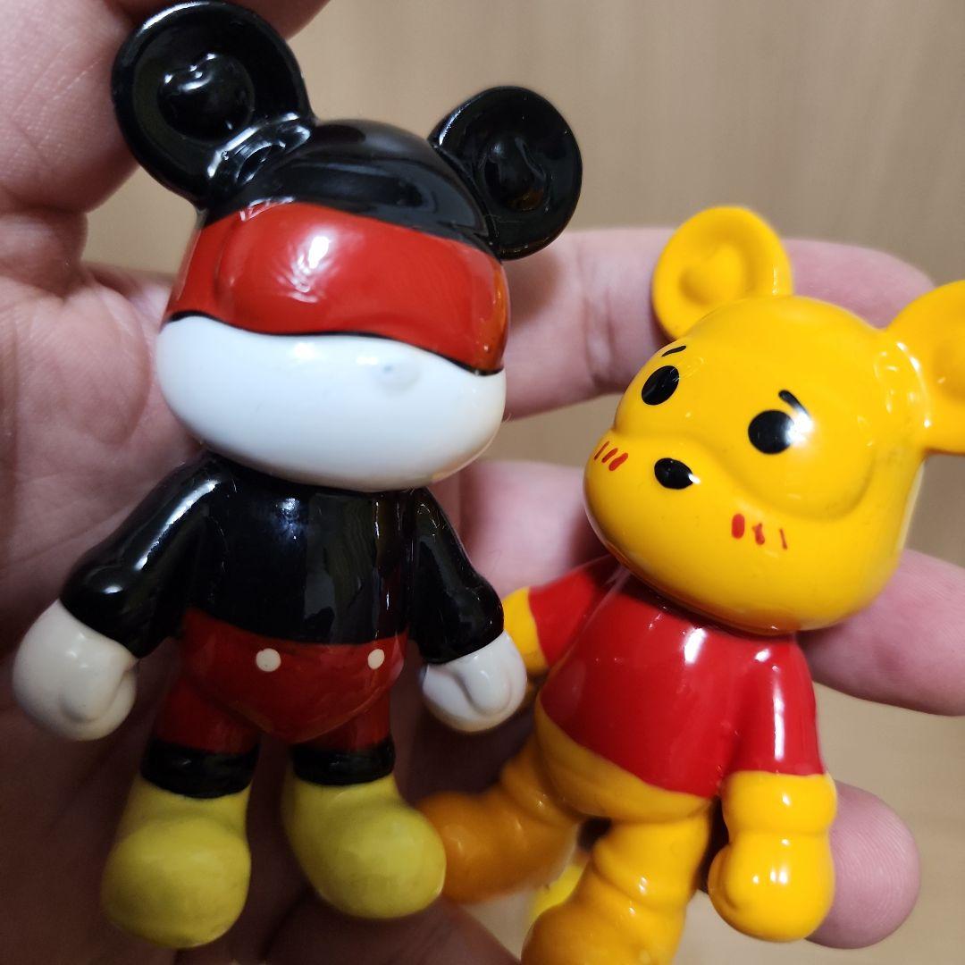 流体アート 4体セットで！くまさんとネズミさんモチーフ