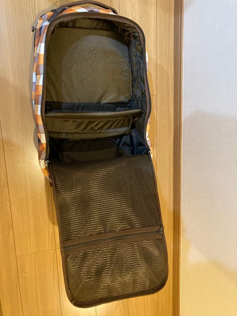 BURTON ローラーパックSS チェック柄 3wayキャリーバッグ　中古品