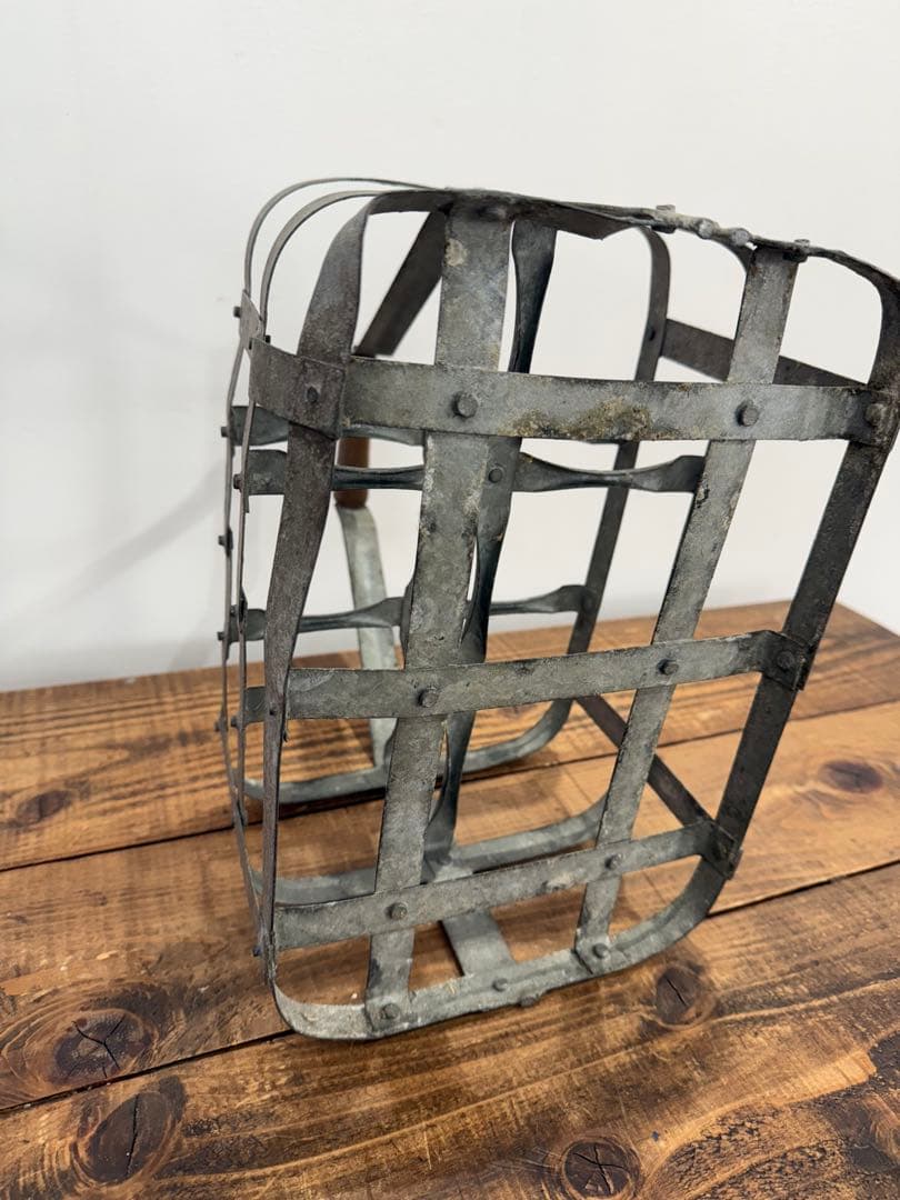 フランスアンティーク ワインラック ワインホルダー 6本 木製ハンドル