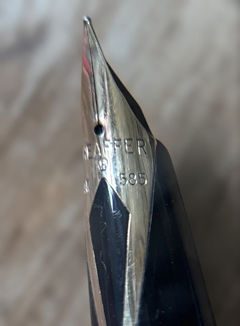 SHEAFFER シェーファー シルバー万年筆 ゴールド14K585 3本セット