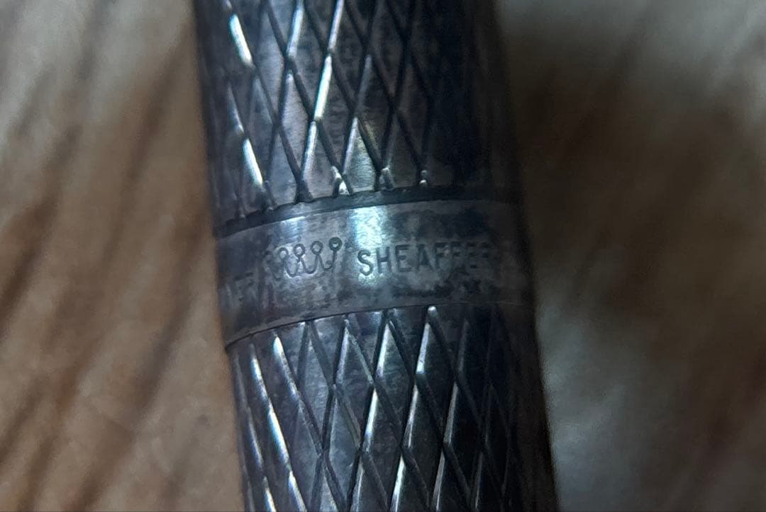 SHEAFFER シェーファー シルバー万年筆 ゴールド14K585 3本セット