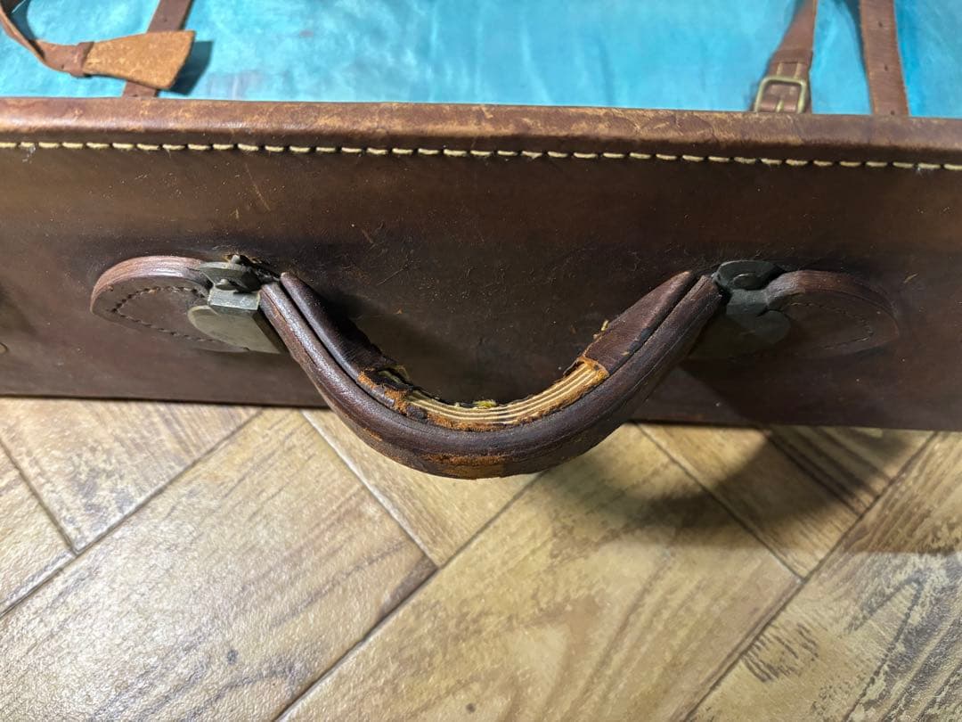 特大　レザー　本革トランクケース　トランクバッグ　ビンテージ　67cm×37cm