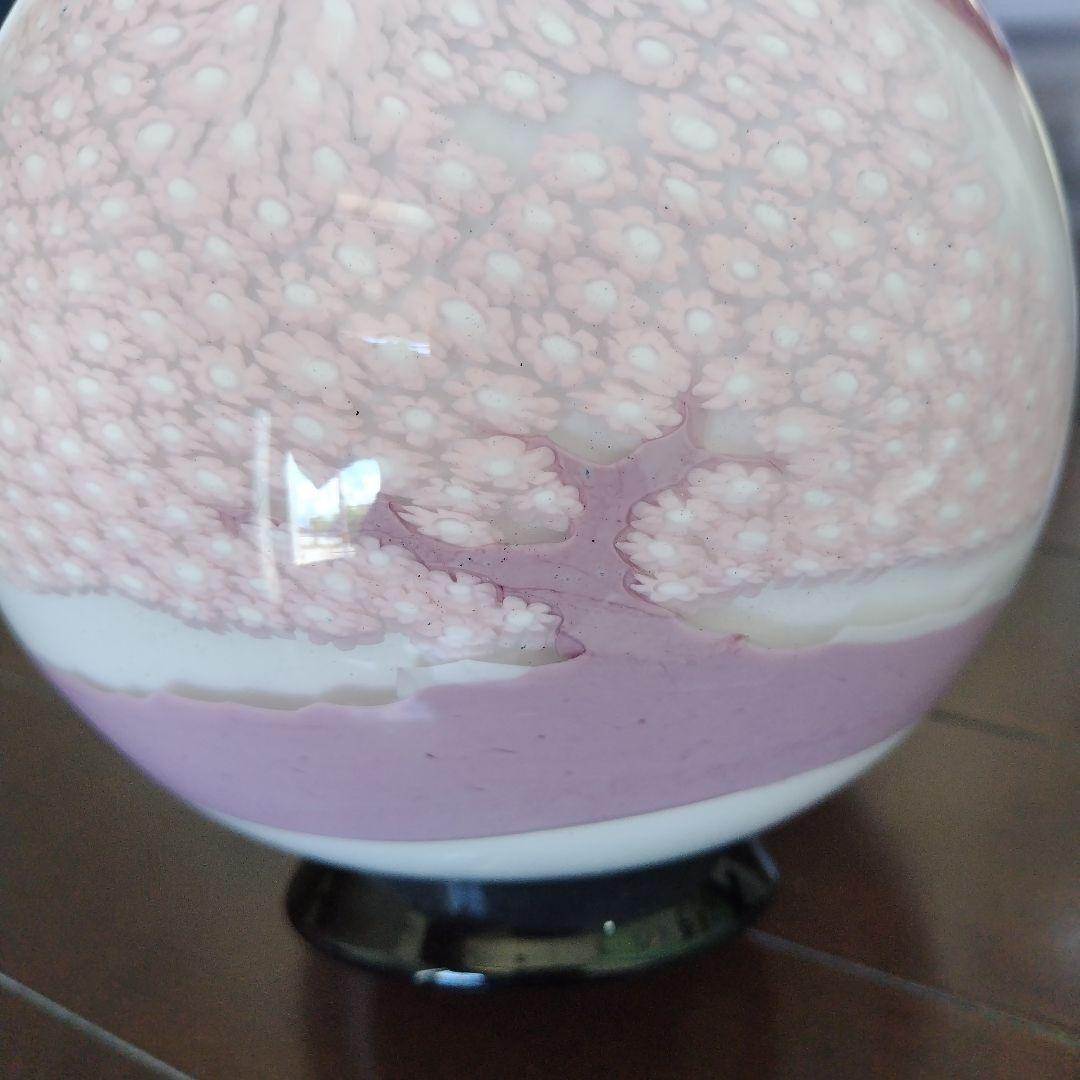 【海外骨董品】美品！アンティークベネチアングラス murano 桜フラワーベース
