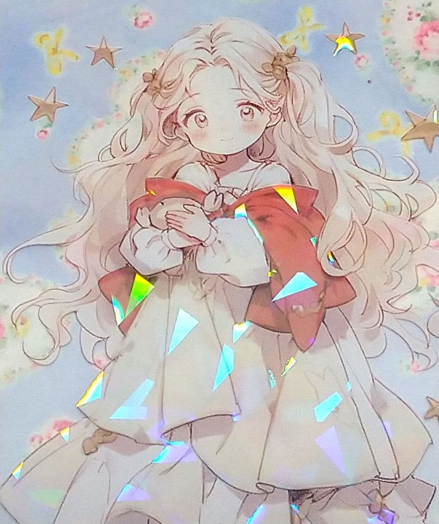 廃盤品✩J793＃巨蟹座-極光(贝壳光)銀河絵日切り売り海外人物女の子AIマステ