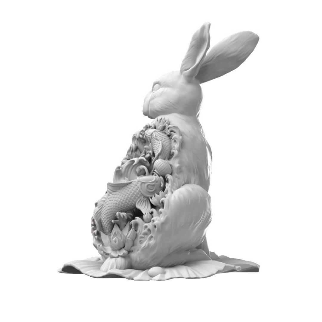 ウォーター・ラビット　水のような兎　スタチュー　フィギュア　アートトイ　限定