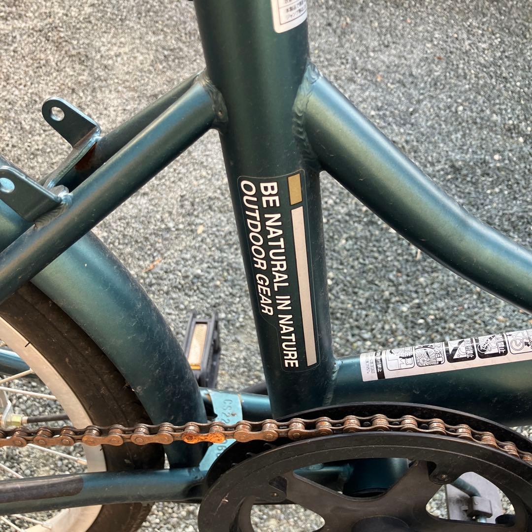 折りたたみ自転車 ダークグリーン