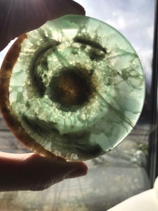 砡 玉杯 玉盃 酒器 ぐい呑  翡翠? 盃 石杯 石盃