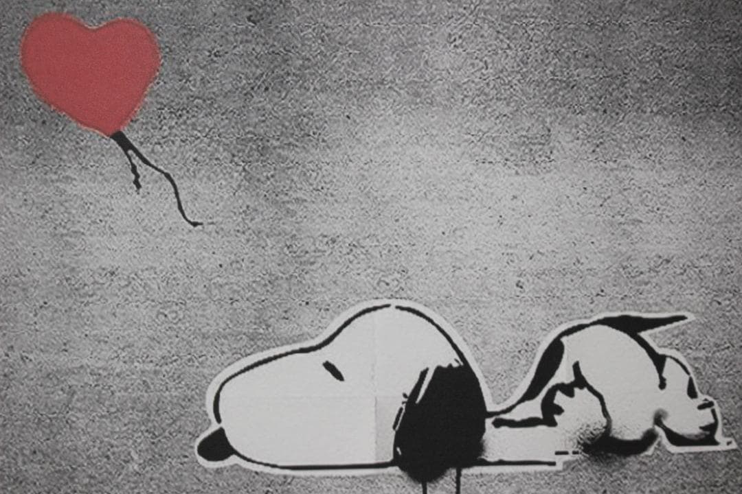 バンクシー Love is all I got エスタンプリトグラフ