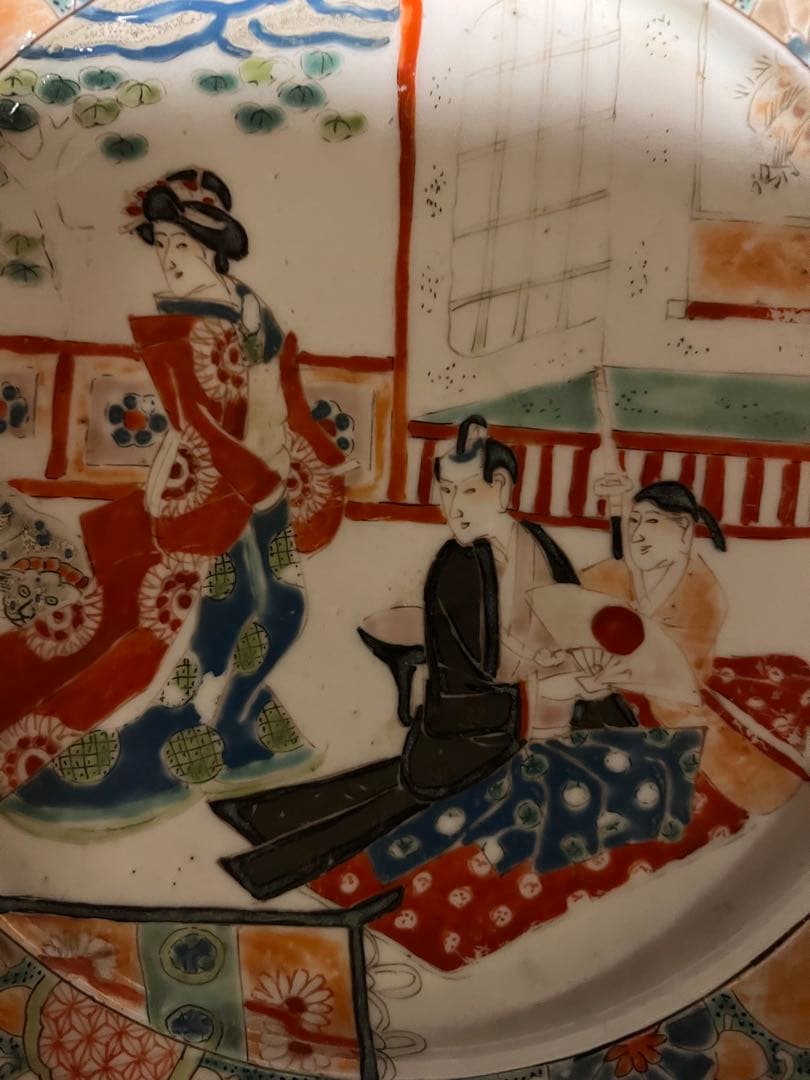 激レア！幕末期の輸出伊万里「肥ちょう山信甫造」日本柄 割れ、カケなし 状態良し