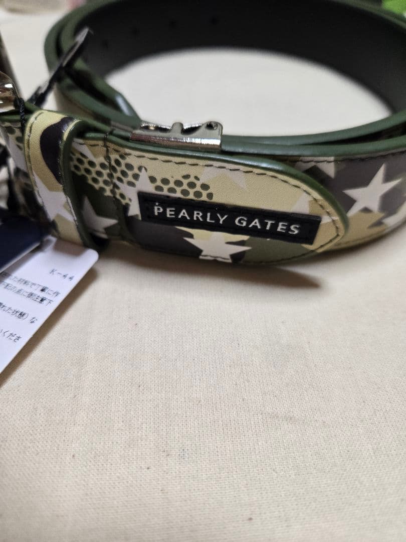 スター　星柄　カモフラ　パーリーゲイツ　ベルト　ゴルフウェア