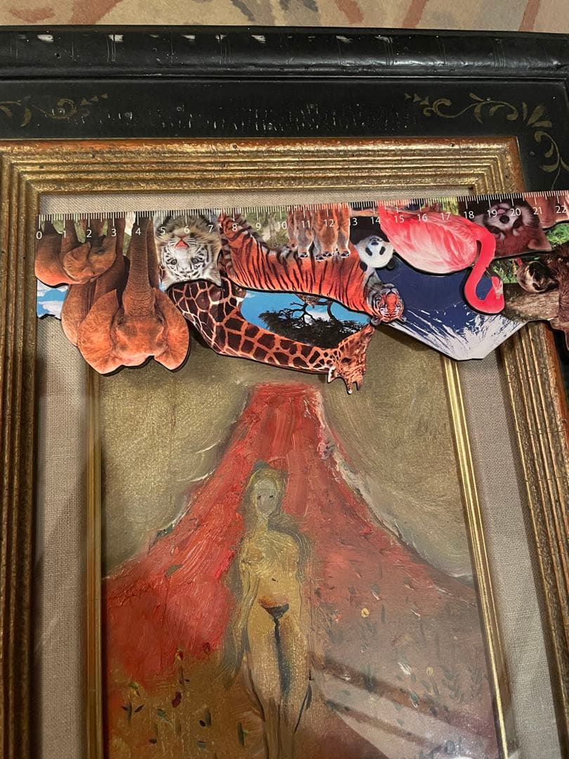 絵画　織田廣喜　オダヒロキ　富士と少女　油彩　織田ひろき　美術品　おだひろき