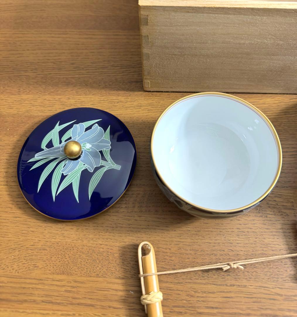 415 香蘭社　プリンセスリリー　茶器揃　未使用品　共箱