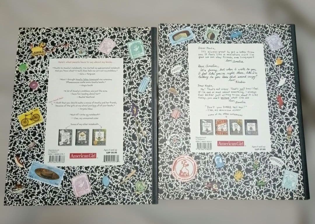 アメリカンガール Amelia's Notebook　2冊