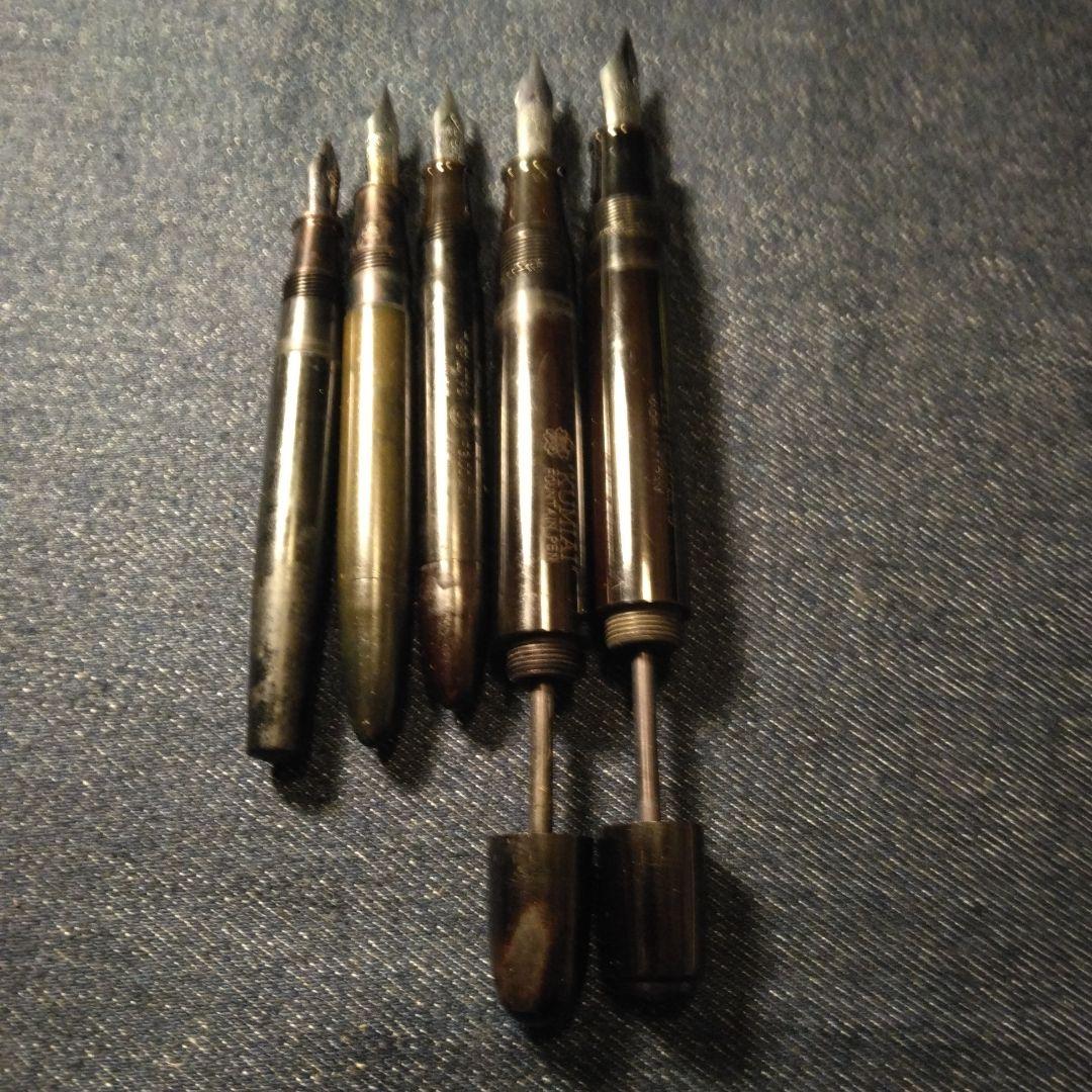 古い万年筆　エボナイト？ ジャンク品　筆記用具　ビンテージ