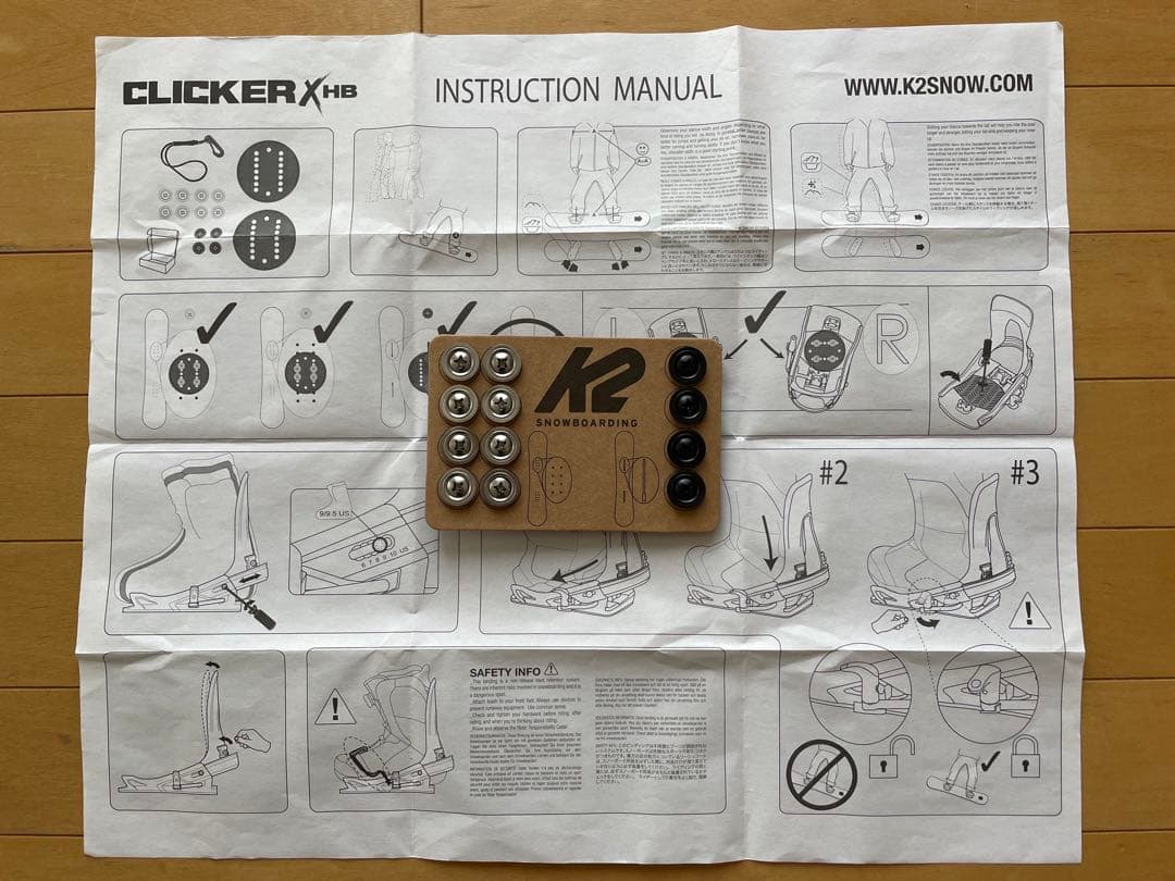 K2 Clicker™︎XHB ブーツ&バイン MAYSIS26.0cm・M