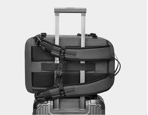 真空圧縮リュックサック(グレー)　32×15～20×49(cm) ★ポンプ有り★