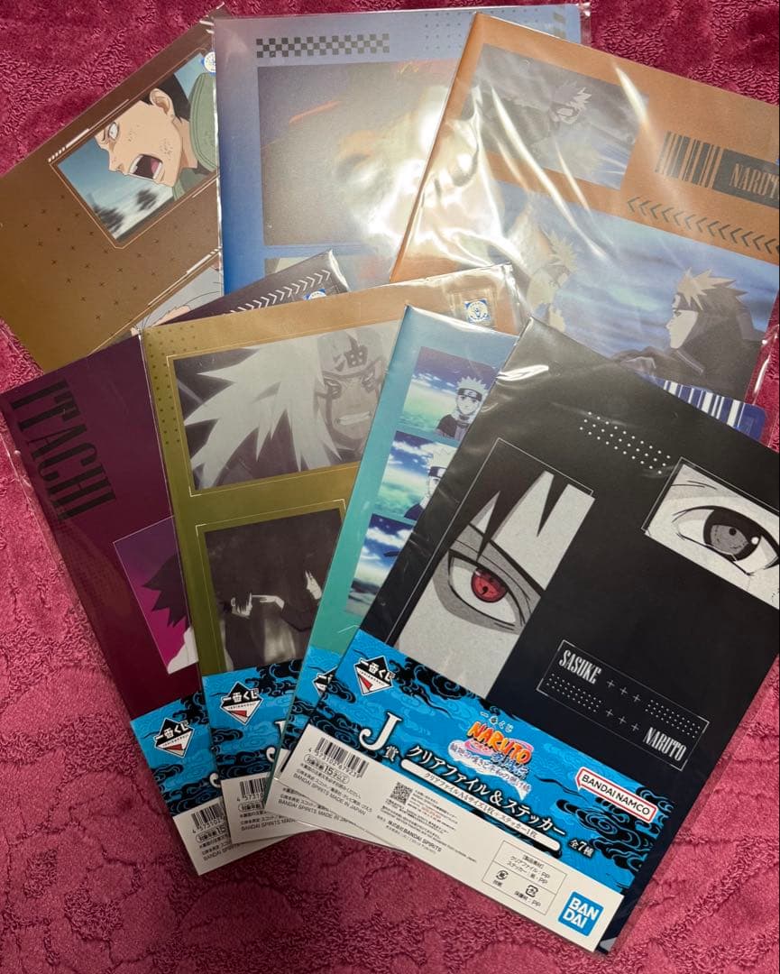NARUTO 一番くじ　キラービー　日向ヒナタ　クリアファイルコンプセット