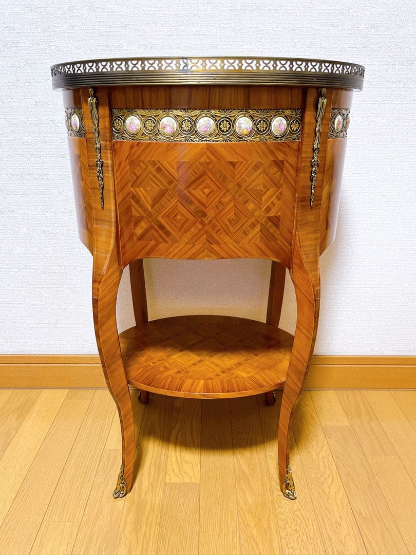 最高級 スペイン家具 マリネール コンソールチェスト 寄木細工 マホガニー材