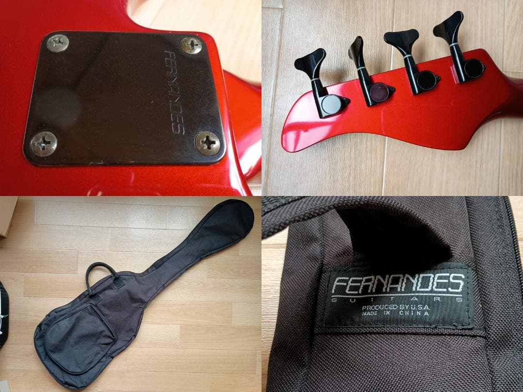 ガールワンオーナー FERNANDES FRB-45 キャンディーアップルレッド