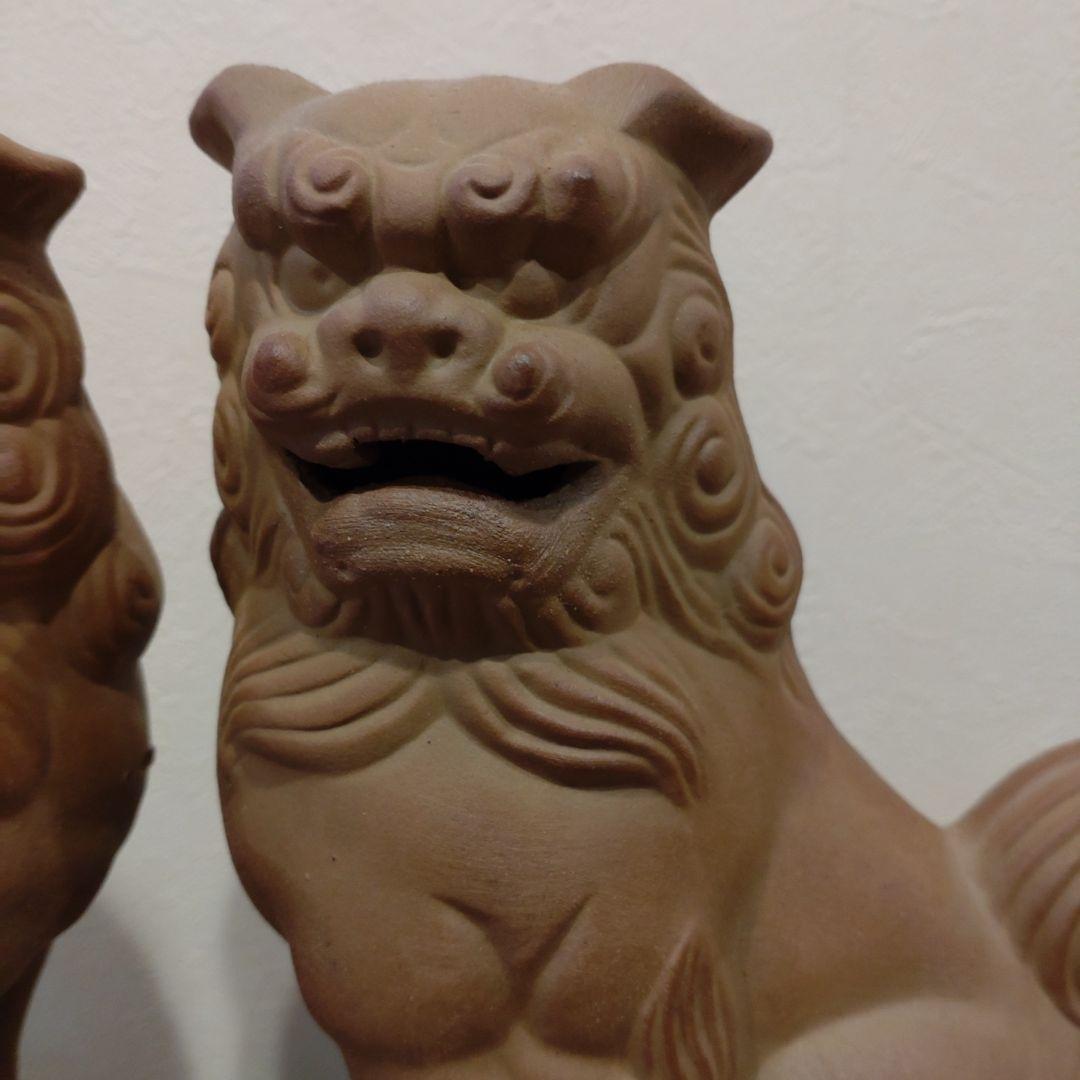 シーサー 陶器製 約20cm