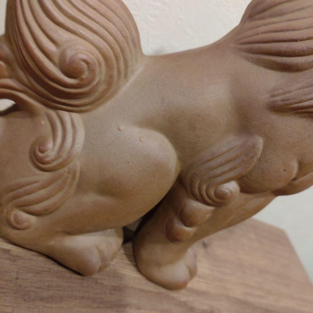 シーサー 陶器製 約20cm