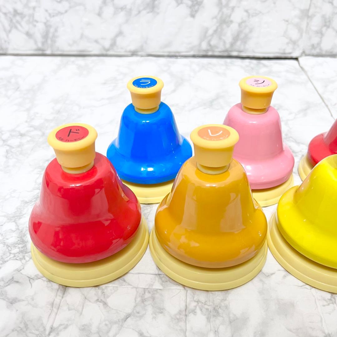 【良品】SUZUKI ベルハーモニー デスクタイプ単音 ハンドベル 10音セット