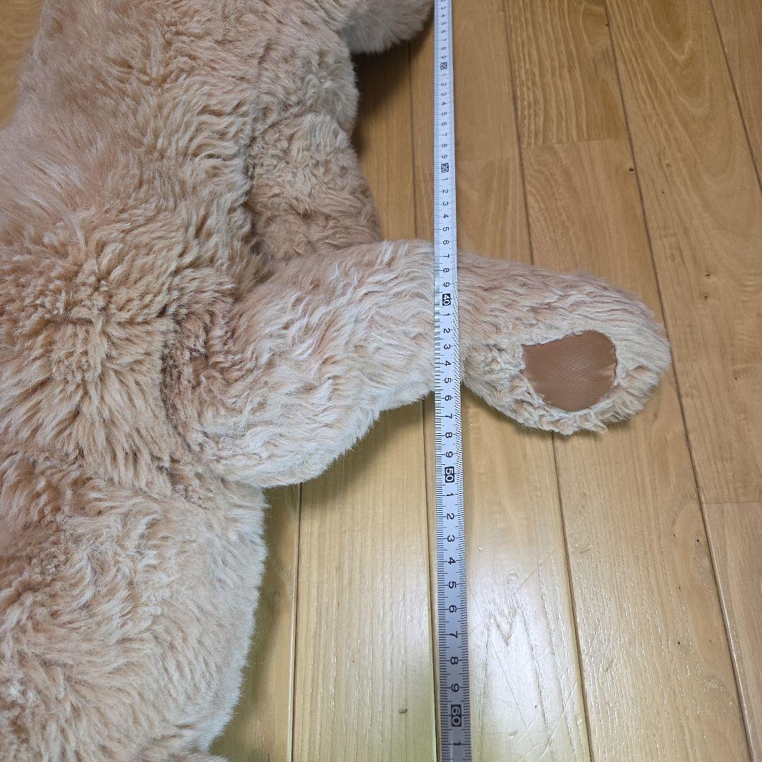 大きめ ベージュ 犬のぬいぐるみ くたくた　レトリーバー系？
